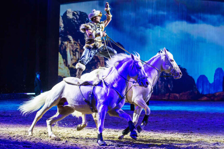 Die Pferdeshow gastiert in der Lanxess-Arena.