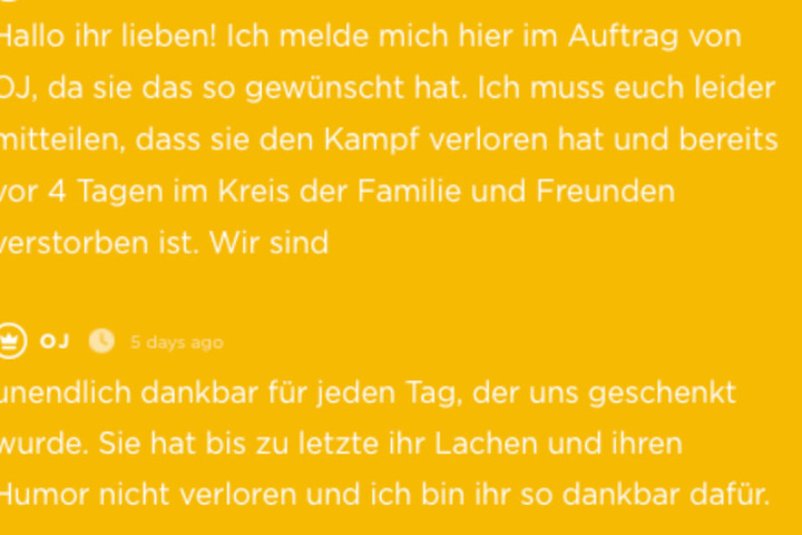 Schließlich verstarb die Paderbornerin.
