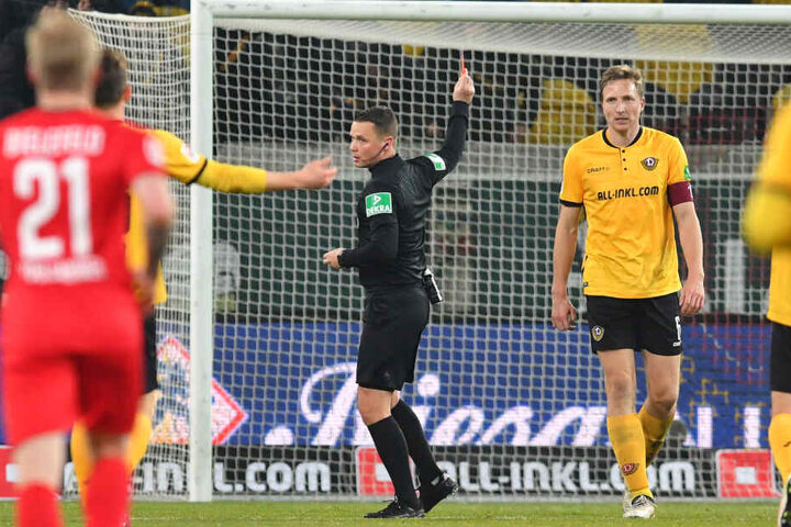 Marco Hartmann flog in der 77. Minute mit glatt Rot vom Platz.