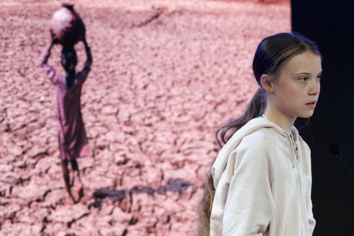 Der Globale Süden leide unter dem Klimawandel ganz besonders, betonte Greta Thunberg in einer Rede.