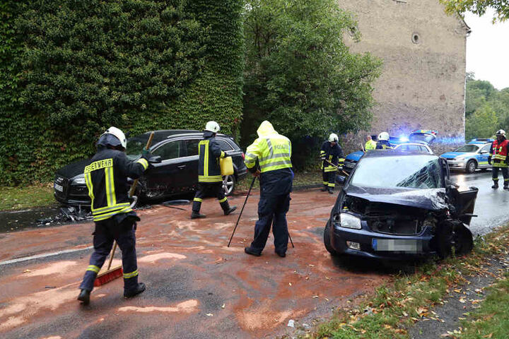 Bis 17.40 war die B6 vollgesperrt.