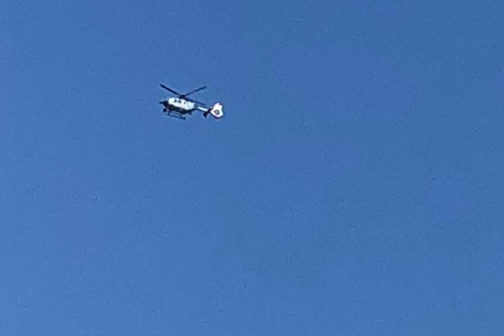 Dieser Helikopter suchte nach dem Vermissten.