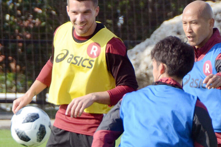 Lukas Podolski steht bei Vissel Kobe unter Vertrag.