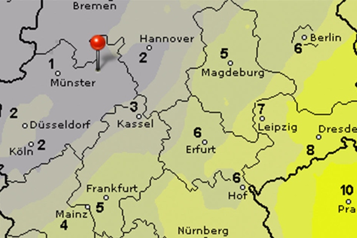 Auch die Sonnenstunden lassen während der Woche auf sich warten.