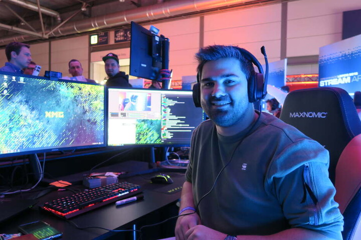 Jeff ist einer der 43 Streamer, die über das gesamte Wochenende live von der Dreamhack berichten.