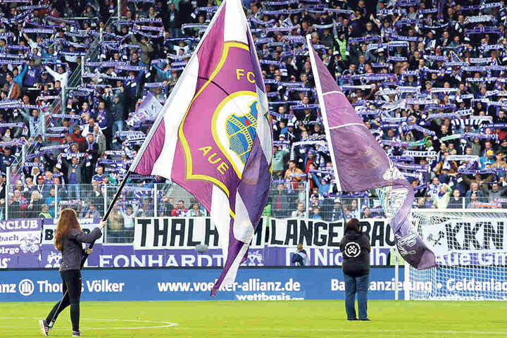 Das Erzgebirgsstadion wird erstmals in dieser Saison ausverkauft sein. Noch passen nur 10.000 Fans rein, bald sind es 16.400.