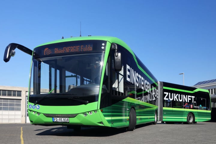 In Fulda fährt bereits seit Oktober ein E-Bus durch die Stadt.