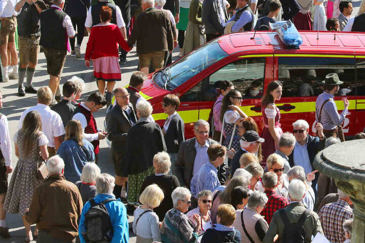 Rettungskräfte sind während des Oktoberfests in München nahezu im dauerhaften Einsatz.