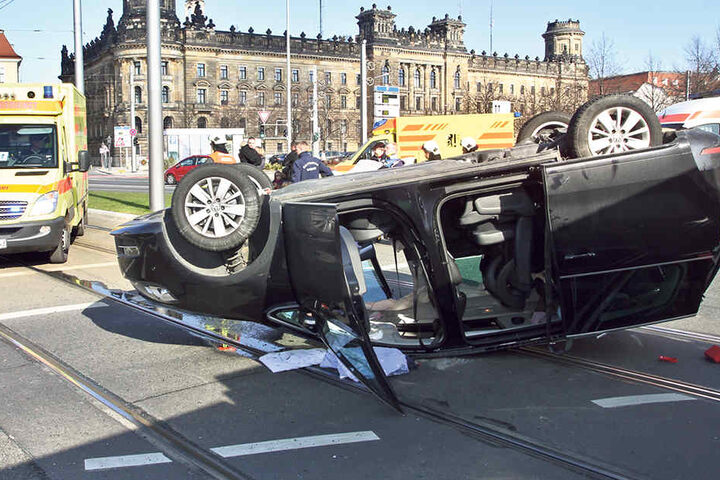37 Mal krachte es vergangenes Jahr auf dem Pirnaischen Platz. Er steht als
Unfallschwerpunkt auf Platz 1.