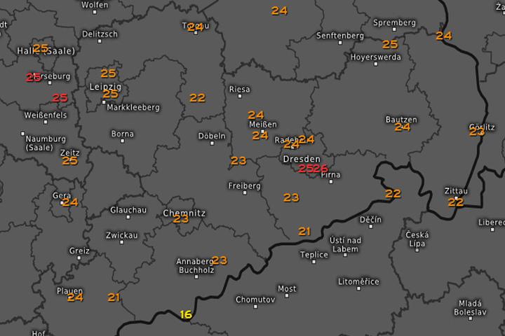 Zuletzt war es 1968 am 31. März so warm.