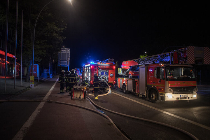 Die Feuerwehr war mit einem Großaufgebot angerückt.