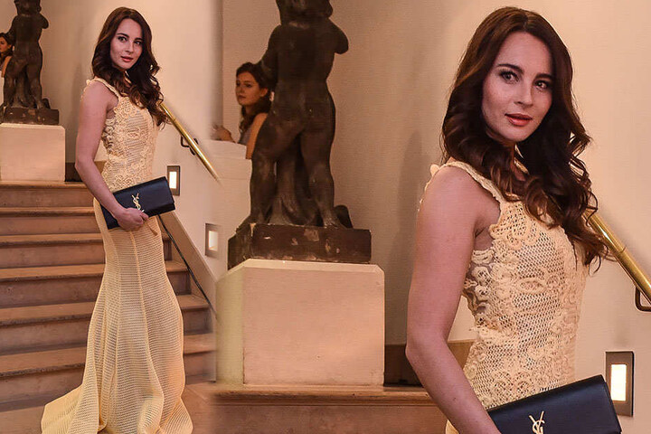 2017 noch im Dschungel, zum SemperOpernball in Dresden, Nicole Mieth (27).