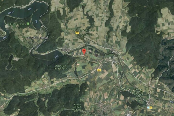Auf der B485 in der Gemeinde Edertal geschah das Unglück.