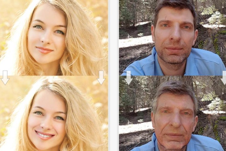Das Mädchen bekommt ein Lachen, der Herr 30 Jahre zusätzlich.