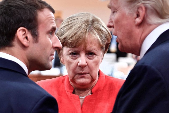 Mächtige machtlos. Angela Merkel konnte die Proteste nur verurteilen.