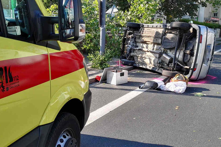 Die 72-Jährige Fahrerin verletzte sich bei dem Crash.