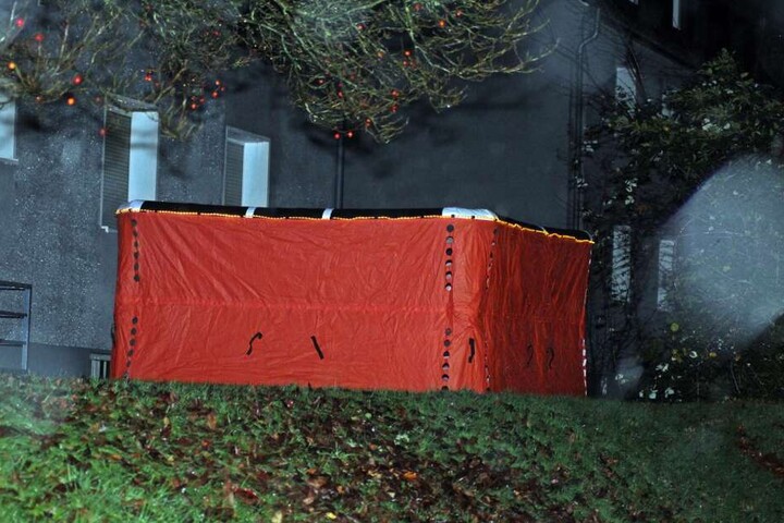 Eine Person musste aus dem Fenster springen, um sich vor den Flammen zu retten.