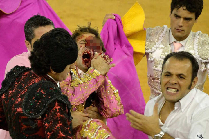 Torero-Legende Juan José Padilla verlor 2011 in Saragossa bei einem Auftritt sein linkes Auge.