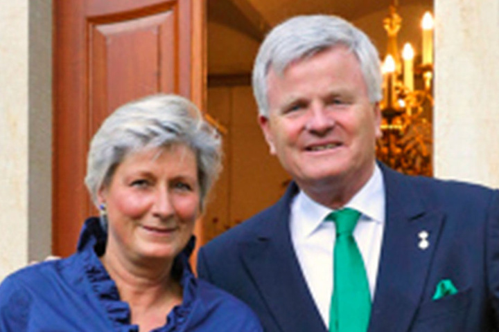 Die Gastgeber: Prinzessin Alexandra und Prinz Georg zur Lippe.