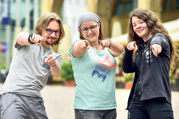 Norman Manek, Anjana Lueder und Christina Gaudlitz sind Teil des „Rock in
deine Zukunft“-Teams.