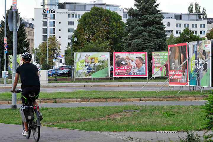 Wahlkampf in Chemnitz.