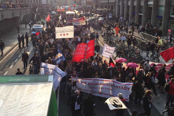 Die Demo endete am Kölner Hauptbahnhof.