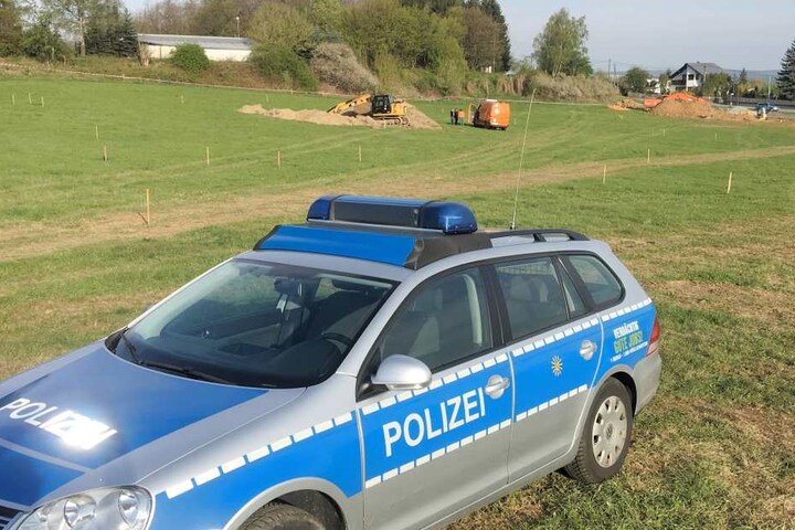 In diesem Gebiet wurde die Bombe gefunden.