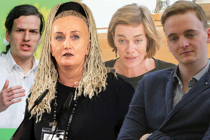 Schrieben den offenen Brief an Leipzigs Polizeipräsidenten Torsten Schultze: Jürgen Kasek (Grüne), Irena Rudolph-Kokot (SPD) und die beiden Linken-Politiker Juliane Nagel und Marco Böhme.