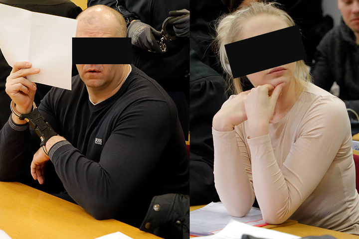 Die zarte Agata Z. (22, F.r.) zog im Hintergrund die Strippen. Sie recherchierte "heiße" Ware und vertickte das Diebesgut im Netz. Ihr Freund Bogdan S. (41, F.l.) war fürs "Grobe" zuständig. Der Hauptangeklagte war mit seinen Komplizen 34-mal auf Diebesto
