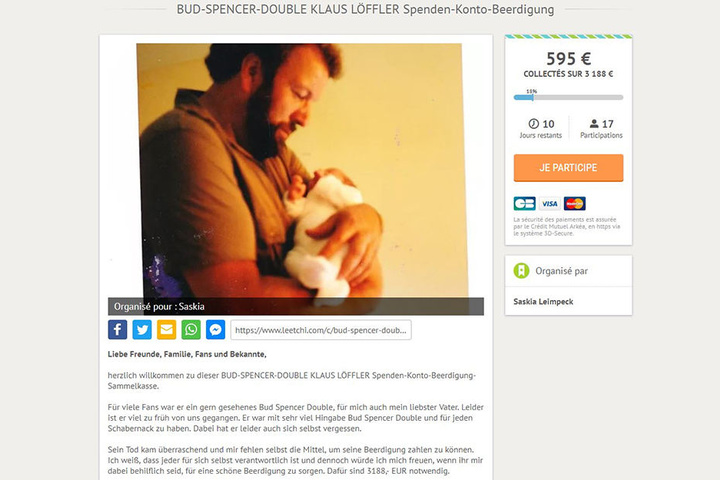 Mit einem herzzerreißenden Hilferuf wendet sich die Tochter des Doubles an die Fangemeinde und bittet um Spenden für die Beerdigung.
