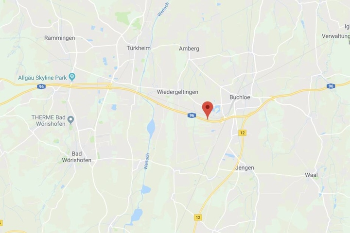 Die A96 bei Bad Wörishofer musste nach einem schweren Unfall gesperrt werden.