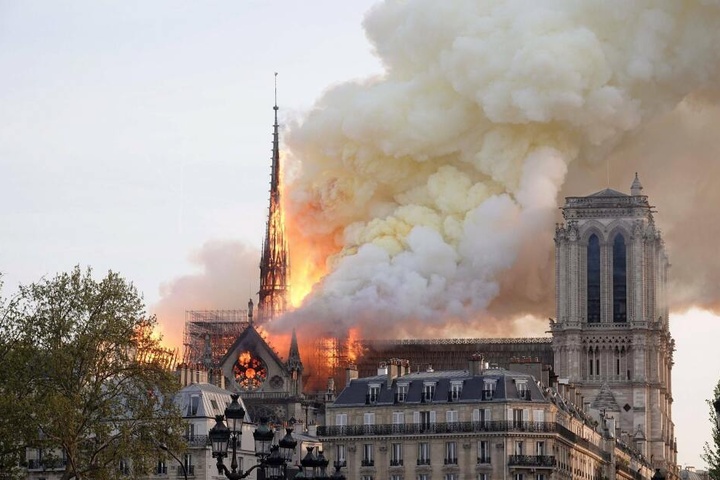 Am Montag brannte die Kathedrale Notre-Dame.