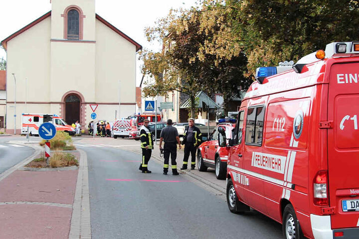 Das Foto zeigt die Kirche, an welcher das Motorrad zerschellte.