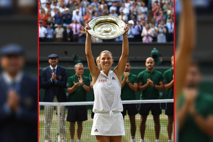 Angelique Kerber (29) siegte in Wimbledon in diesem Outfit.