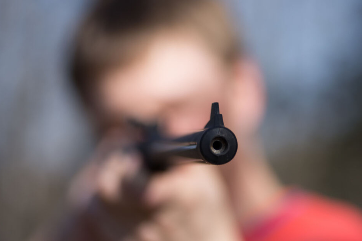Wahrscheinlich benutzte der Täter eine Druckluftwaffe. (Symbolbild)