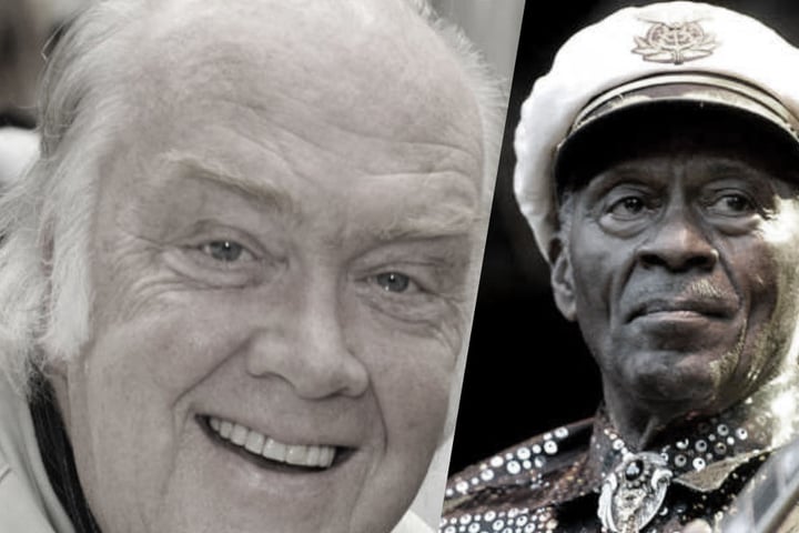 Martin Lüttge und Chuck Berry.