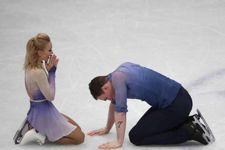 Nach Olympia-Gold holten das Paar bei der WM auch noch den Titel und toppte die Leistung von Pyeongchang sogar.
