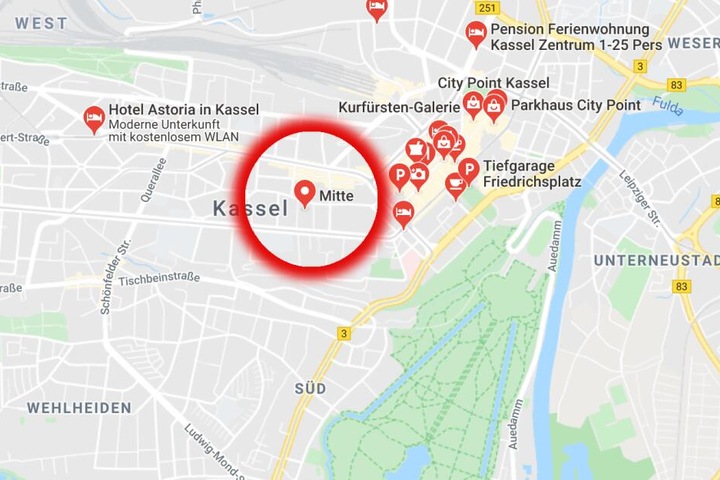 Der letzte bekannte Aufenthaltsort Amr E.s soll der Bereich rund um die Kasseler Innenstadt gewesen sein.