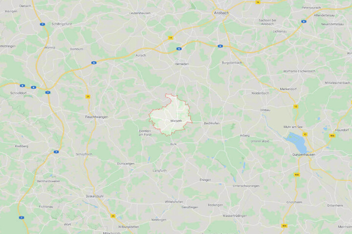 Der Vorfall ereignete sich in Wieseth im Landkreis Ansbach in Mittelfranken.