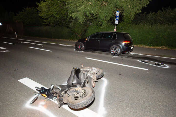 Trotz Ausweichmanöver kam es zum Frontal-Crash.