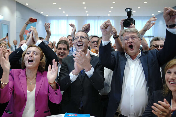 Feierstimmung bei der AfD.
