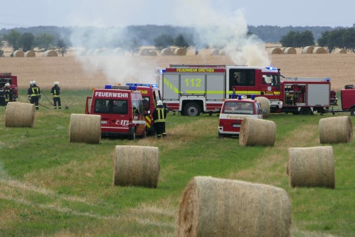 Bei Pomßen in der Nähe von Grimma war der Brand ausgebrochen.