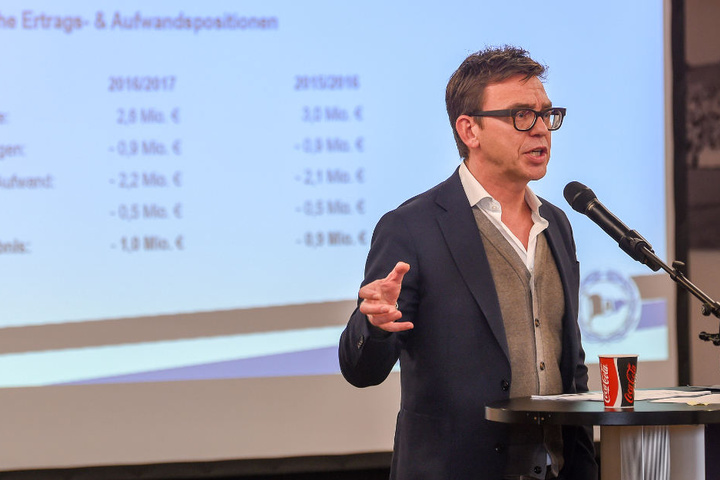 Neu-Geschäftsführer Markus Rejek erklärte das Sanierungskonzept des Vereins.