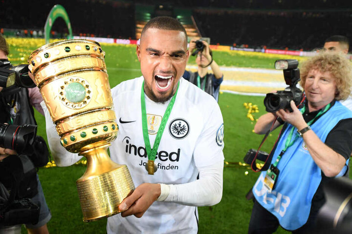 Mit Eintracht Frankfurt gewann Kevin-Prince Boateng im Jahr 2018 den DFB-Pokal.