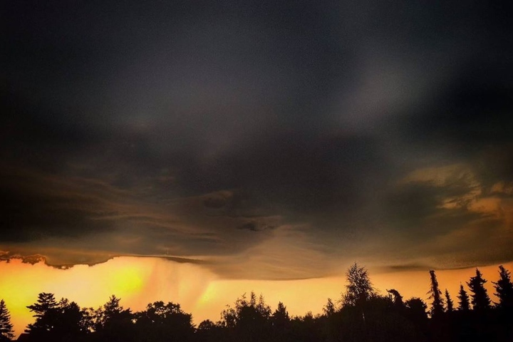 Der Himmel über Radebeul.