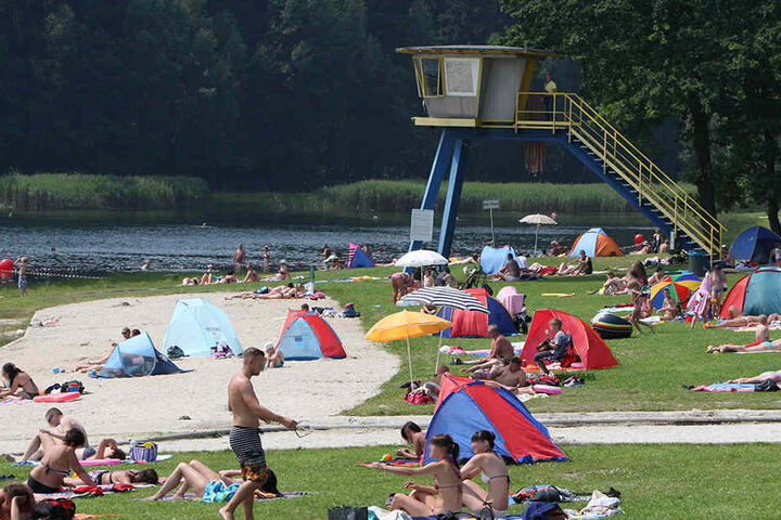 Der Stausee hat ab heute wieder für Badegäste geöffnet. (Archivbild)