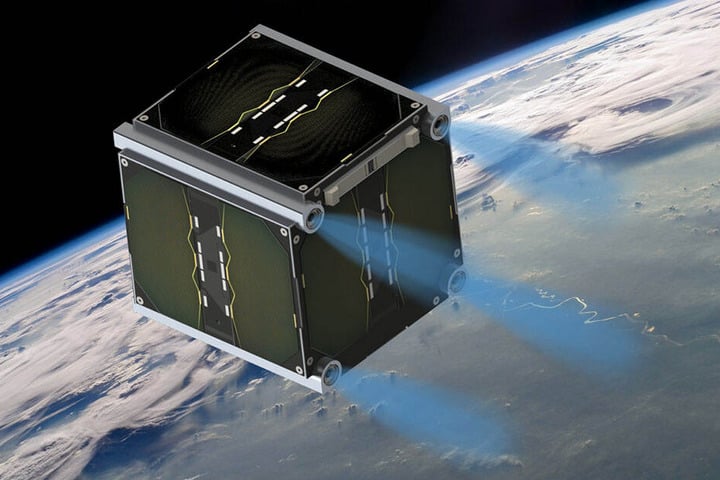 Auf dem Mini-Satalliten "UWE-4" wird der Antrieb derzeit getestet.