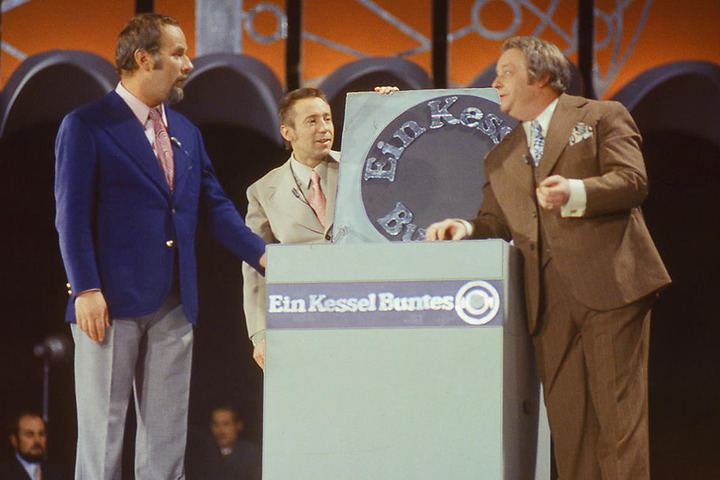 Unvergessen: Die Kessel-Buntes-Moderatoren Manfred Uhlig (r.), Lutz Stückrath (M.) und Horst Köbbert als "Die drei Dialektiker" im Jahre 1974.