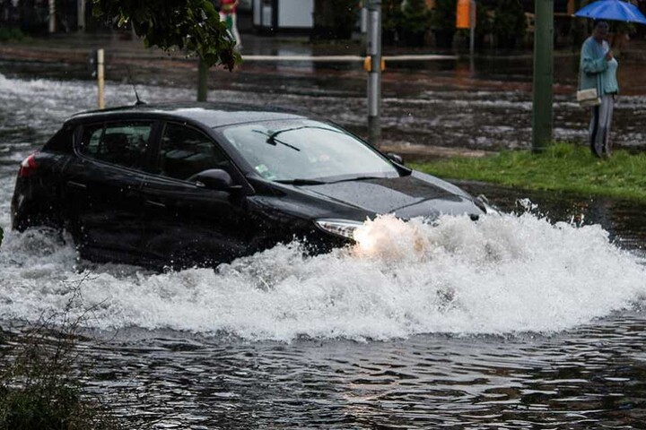 Nach heftigen Regenfällen gab es in diesem Jahr schon mehrere Überschwemmungen in Berlin.