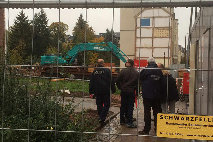 Auf dieser Baustelle liegt der Blindgänger.